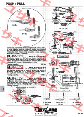CL-250-TPC Carr Lane