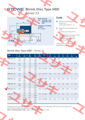 HSD-220-23x220 Stüwe