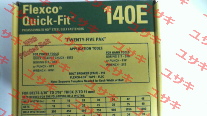 20000 / 140E (pack x25) Flexco