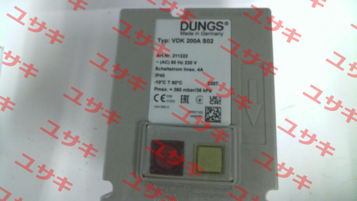 P/N: 211222, Type: VDK 200A S02 Dungs