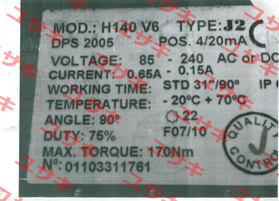 H140 V6 J+J Automation